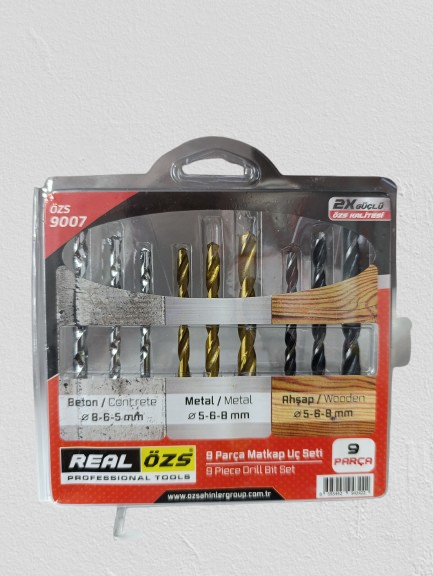 BOSS MATKAP UCU SETİ 9 PARÇA VAKUMLU 81846